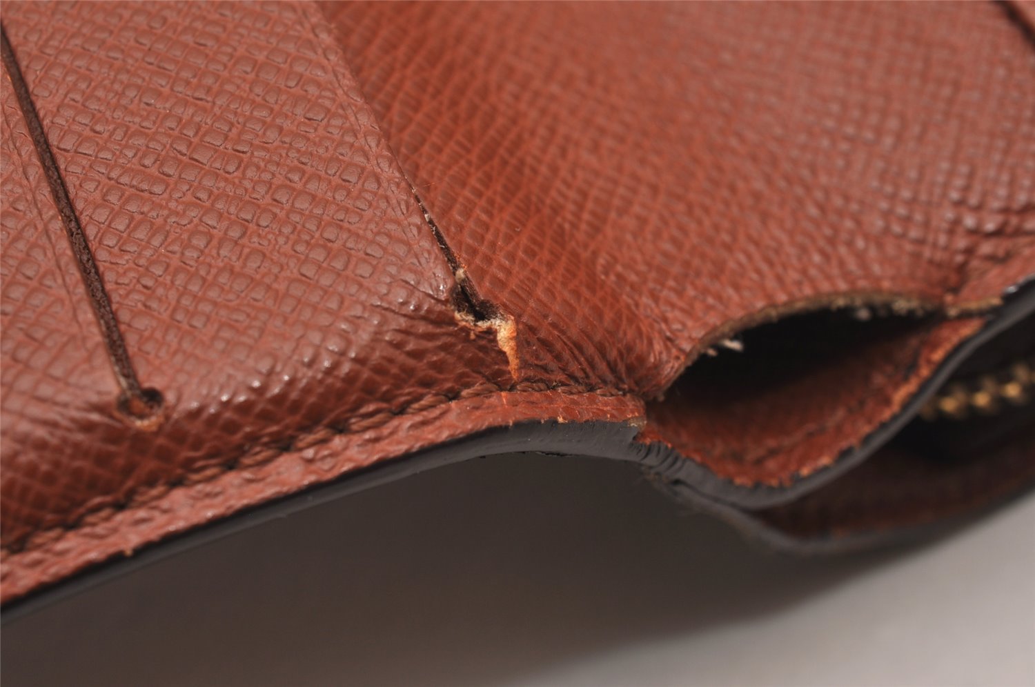 Authentic Louis Vuitton Monogram Compact Zip Bifold Wallet Purse M61667 LV 6734I