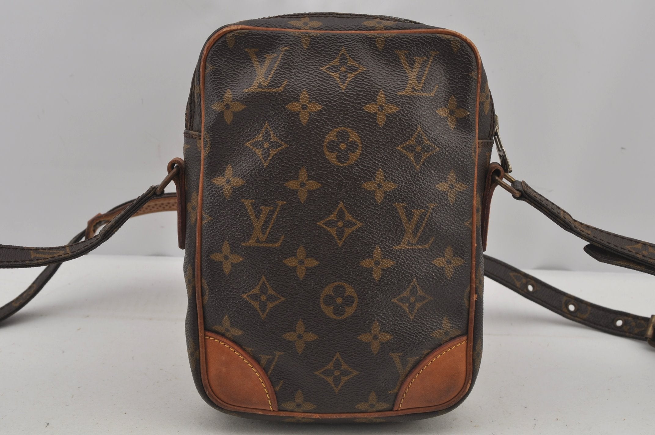 Authentic Louis Vuitton Monogram Danube Shoulder Cross Body Bag M45266 LV 6734J