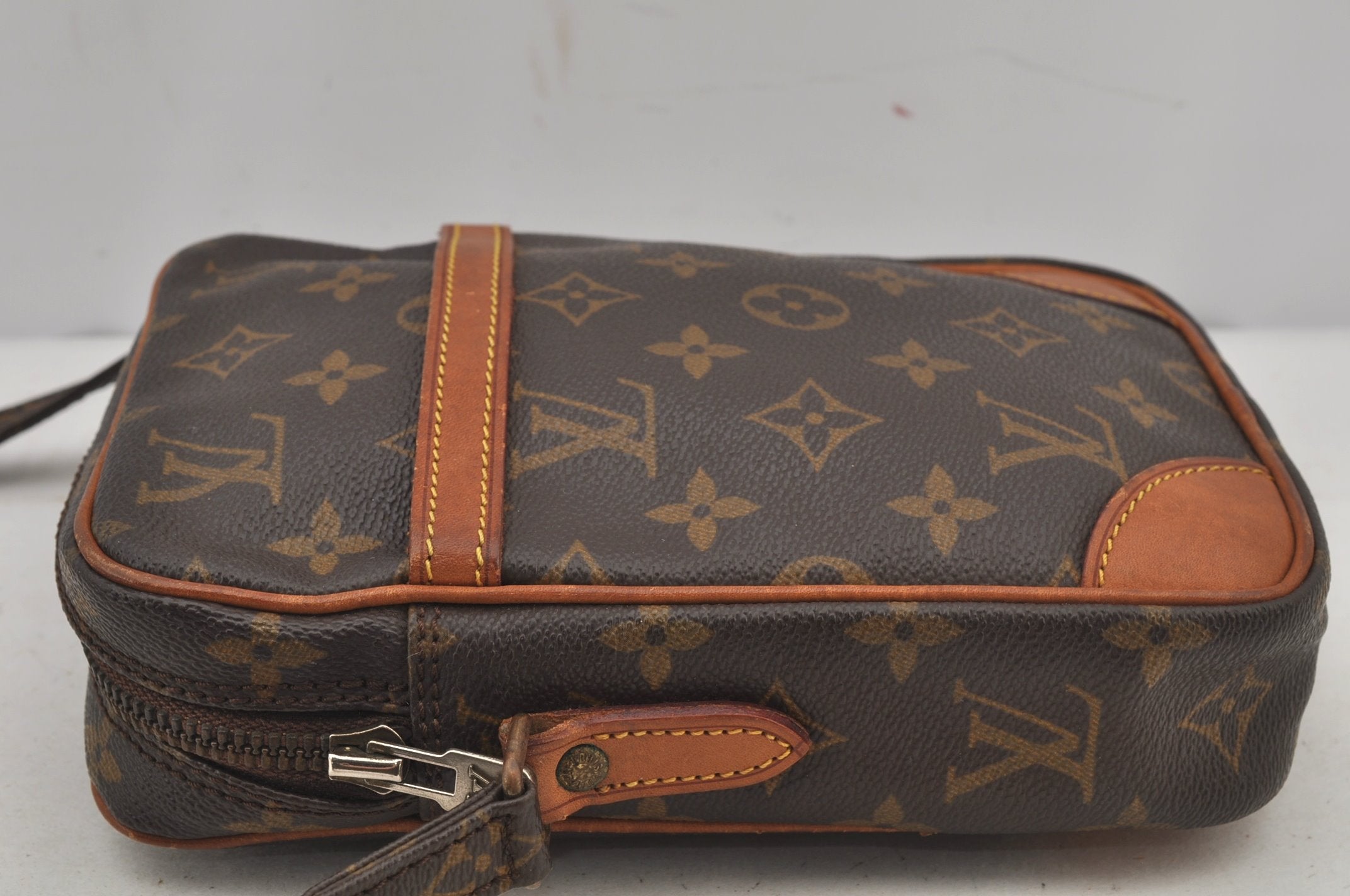 Authentic Louis Vuitton Monogram Danube Shoulder Cross Body Bag M45266 LV 6734J