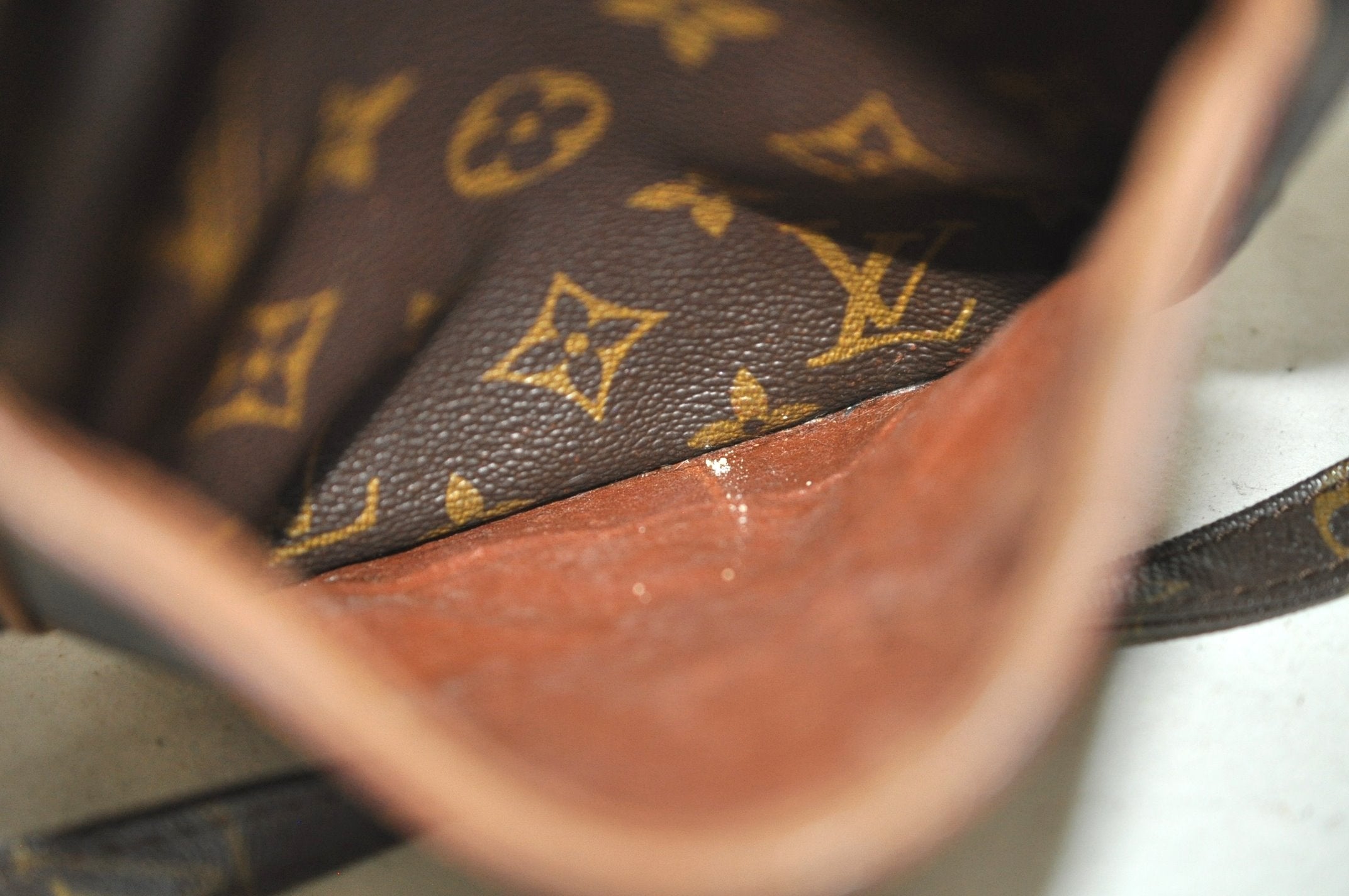 Authentic Louis Vuitton Monogram Danube Shoulder Cross Body Bag M45266 LV 6734J