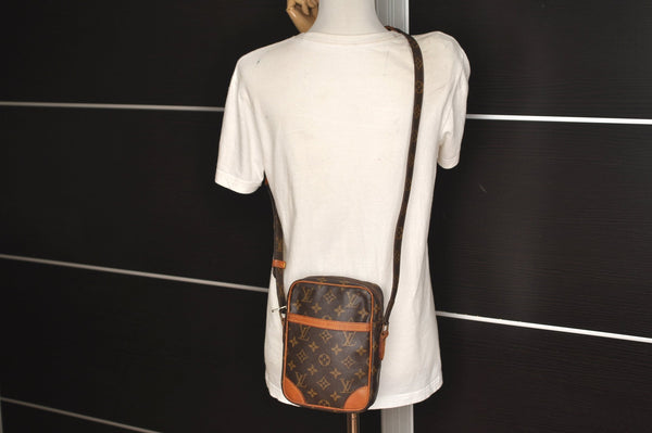 Authentic Louis Vuitton Monogram Danube Shoulder Cross Body Bag M45266 LV 6734J