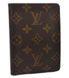 Authentic Louis Vuitton Monogram Bifold Wallet Pass Case Purse Brown LV 6736I