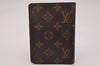 Authentic Louis Vuitton Monogram Bifold Wallet Pass Case Purse Brown LV 6736I