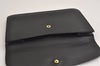 Authentic Louis Vuitton Epi Montaigne 23 Clutch Hand Bag Black M52662 LV 6738J