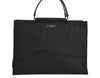 Authentic GUCCI Vintage Shoulder Hand Bag Nylon Leather Black 6740J