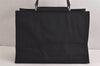 Authentic GUCCI Vintage Shoulder Hand Bag Nylon Leather Black 6740J