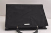 Authentic GUCCI Vintage Shoulder Hand Bag Nylon Leather Black 6740J