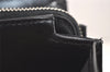 Authentic GUCCI Vintage Shoulder Hand Bag Nylon Leather Black 6740J