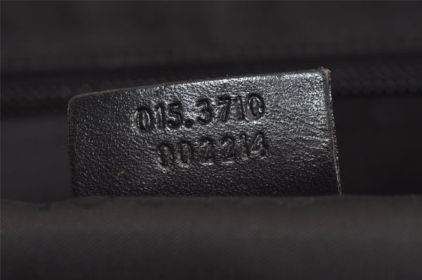 Authentic GUCCI Vintage Shoulder Hand Bag Nylon Leather Black 6740J