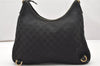 Authentic GUCCI Abbey Shoulder Hand Bag GG Canvas Leather 130737 Black 6742K