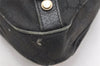 Authentic GUCCI Abbey Shoulder Hand Bag GG Canvas Leather 130737 Black 6742K