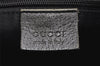 Authentic GUCCI Abbey Shoulder Hand Bag GG Canvas Leather 130737 Black 6742K