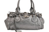 Authentic Chloe Vintage Paddington Leather Shoulder Hand Bag Silver 6743J