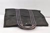 Authentic HERMES Vintage Fourre Tout MM Hand Tote Bag Canvas Black 6743K