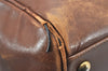 Authentic SAINT LAURENT Duffle 6 2Way Shoulder Hand Bag Leather Brown 6747K