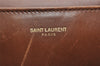 Authentic SAINT LAURENT Duffle 6 2Way Shoulder Hand Bag Leather Brown 6747K