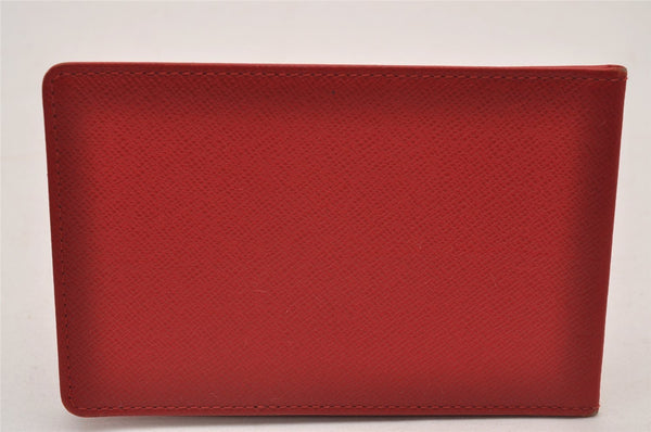 Authentic Louis Vuitton Epi Porte Tresor Etui Papier Wallet Red M63717 LV 6748I