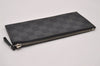 Authentic Louis Vuitton Vintage Damier Graphite Pouch Purse Black 6750I