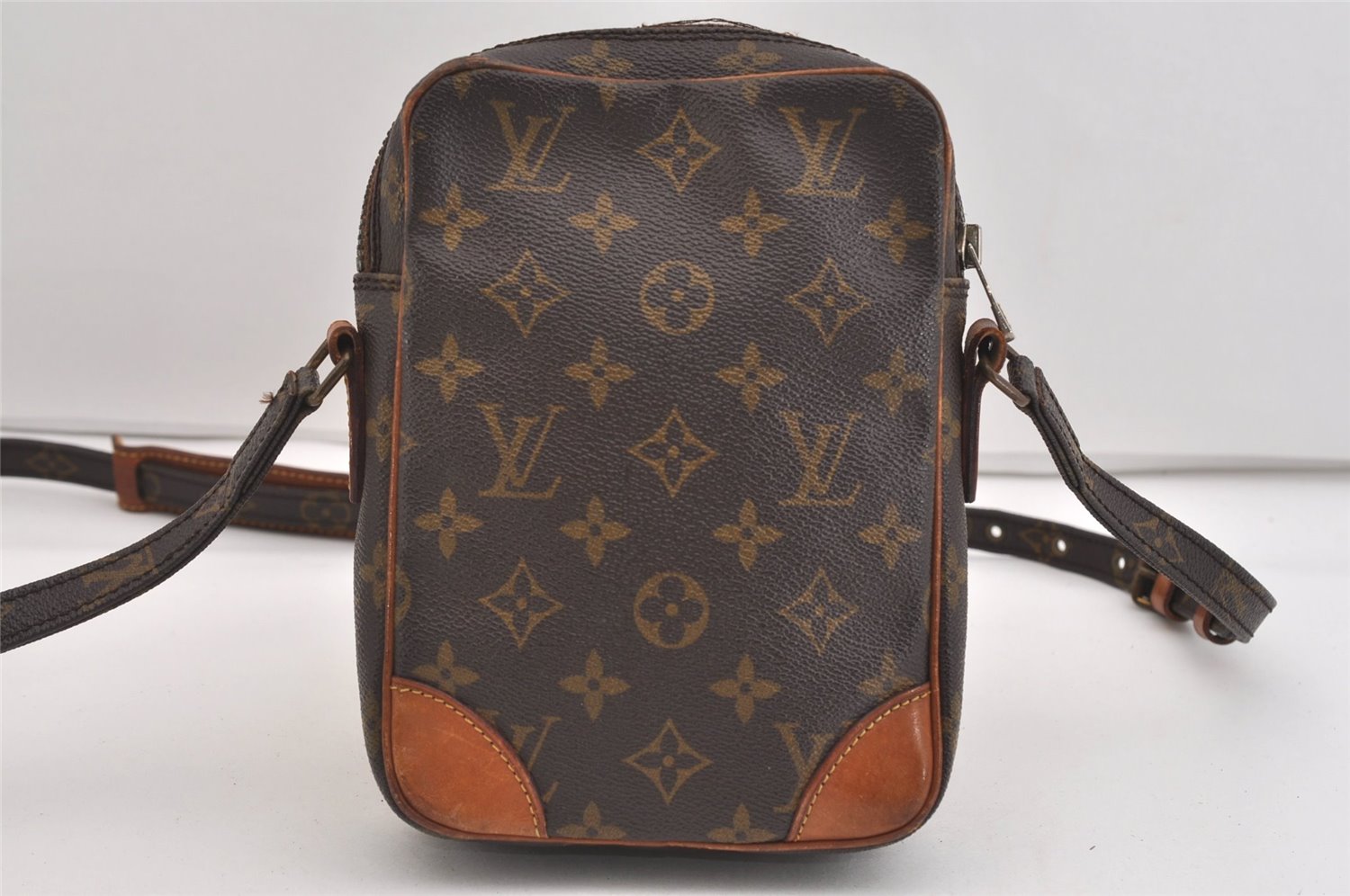 Authentic Louis Vuitton Monogram Danube Shoulder Cross Body Bag M45266 LV 6750J