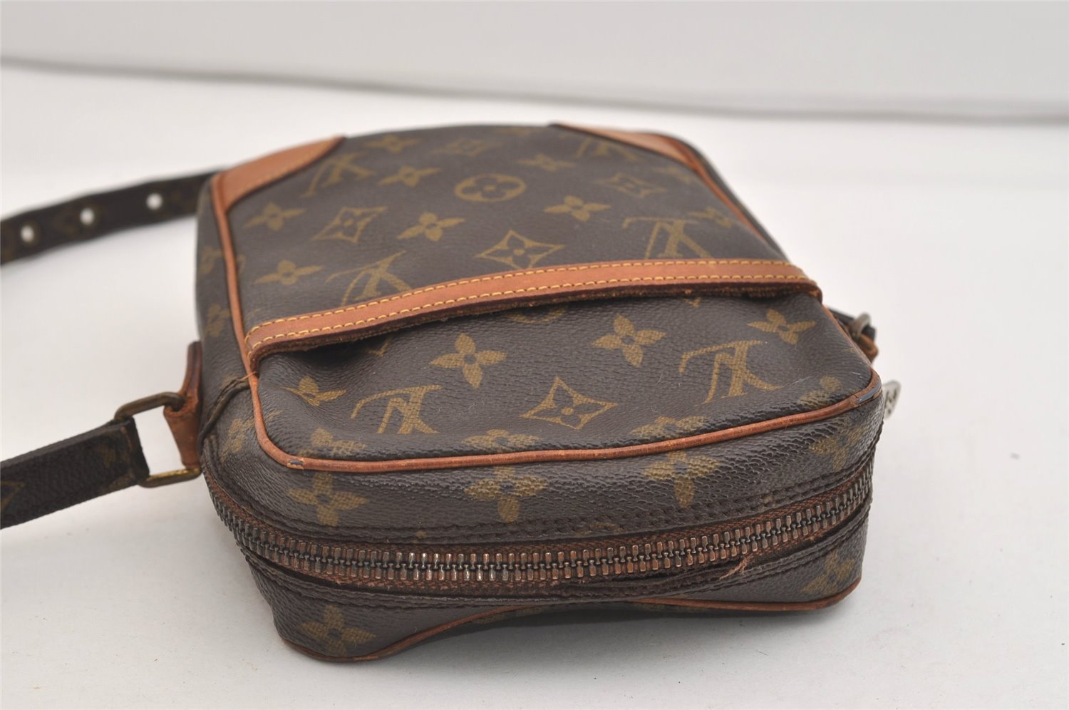 Authentic Louis Vuitton Monogram Danube Shoulder Cross Body Bag M45266 LV 6750J