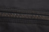 Authentic CHANEL New Travel Line Hand Boston Bag Purse Nylon Leather Black 6751J