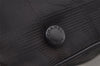 Authentic CHANEL New Travel Line Hand Boston Bag Purse Nylon Leather Black 6751J