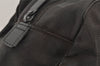 Authentic CHANEL New Travel Line Hand Boston Bag Purse Nylon Leather Black 6751J