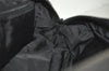 Authentic CHANEL New Travel Line Hand Boston Bag Purse Nylon Leather Black 6751J