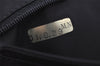 Authentic CHANEL New Travel Line Hand Boston Bag Purse Nylon Leather Black 6751J