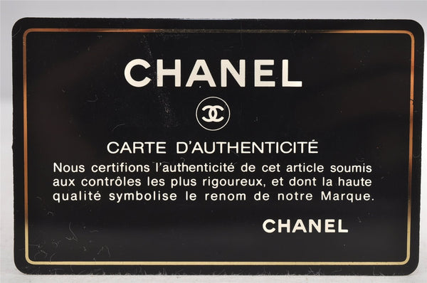 Authentic CHANEL New Travel Line Hand Boston Bag Purse Nylon Leather Black 6751J