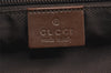 Authentic GUCCI Vintage Shoulder Tote Bag GG Canvas Leather 34339 Brown 6751K