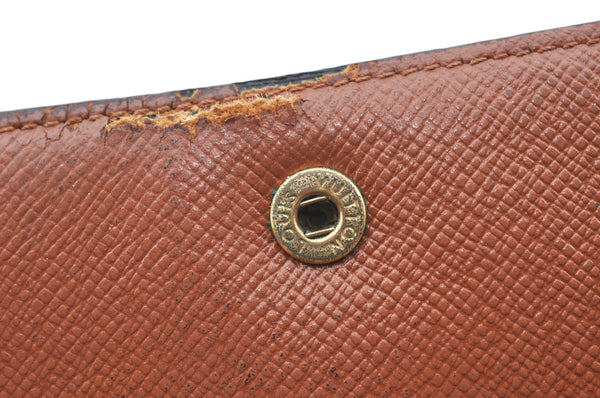 Authentic Louis Vuitton Monogram M61652 Porte Monnaie Billet Carte Credit 6754I