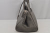 Auth SAINT LAURENT Cabas Rive Gauche 2Way Hand Bag Leather 400413 Gray 6754J