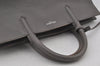 Auth SAINT LAURENT Cabas Rive Gauche 2Way Hand Bag Leather 400413 Gray 6754J