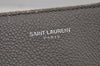 Auth SAINT LAURENT Cabas Rive Gauche 2Way Hand Bag Leather 400413 Gray 6754J