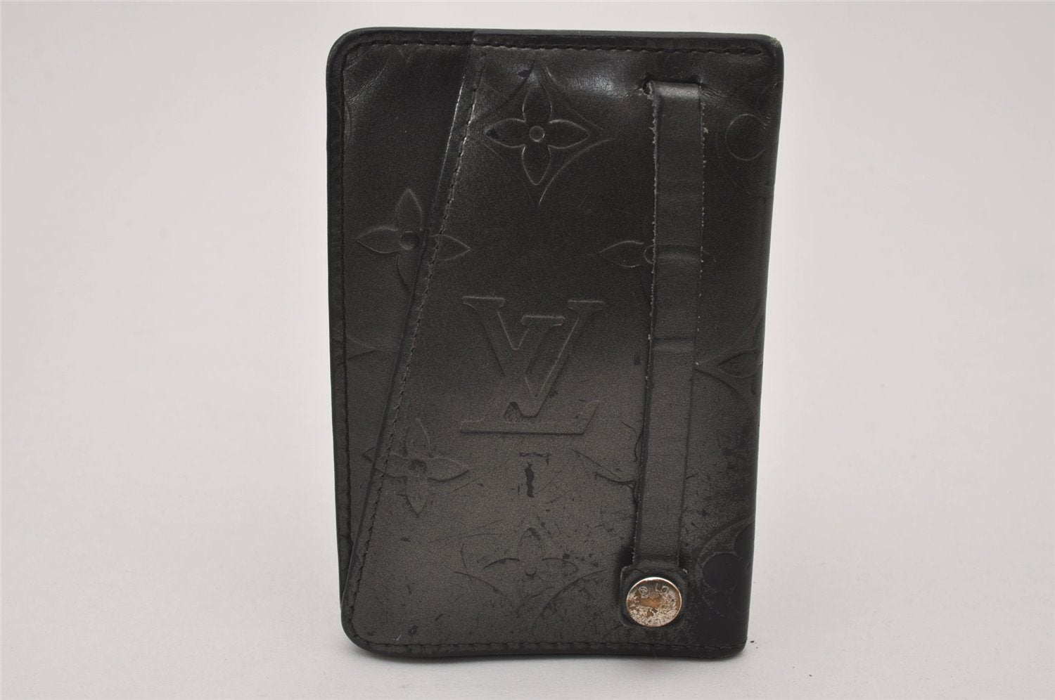 Authentic Louis Vuitton Monogram Mat Clochette GM Key Case Gray M65130 LV 6755I