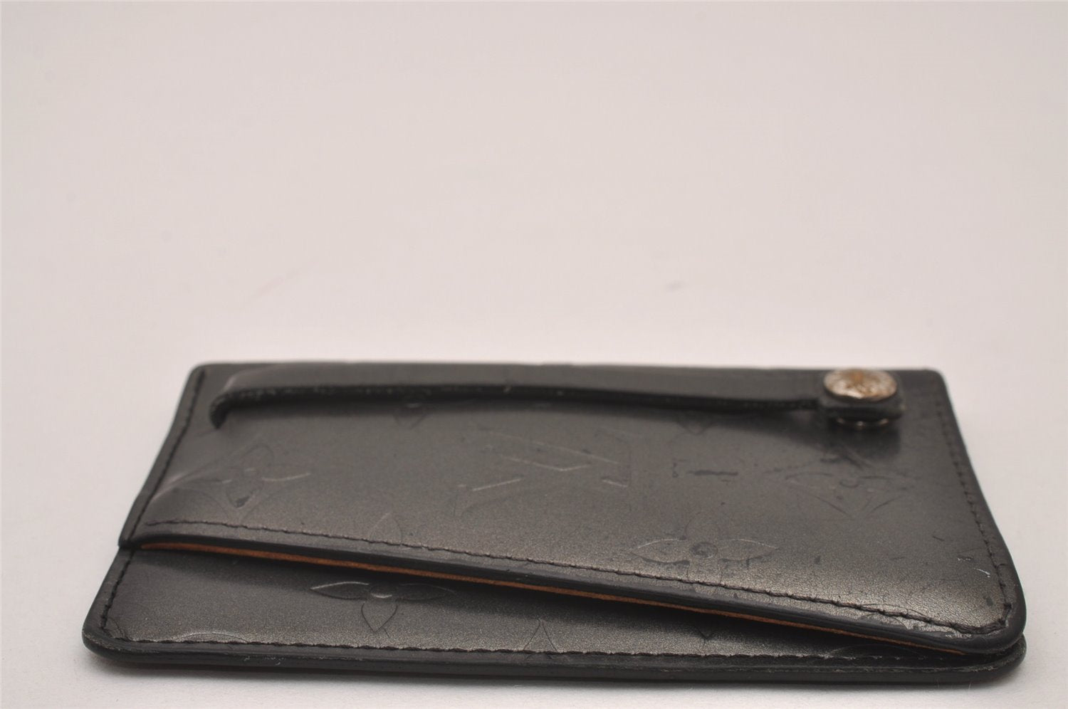 Authentic Louis Vuitton Monogram Mat Clochette GM Key Case Gray M65130 LV 6755I