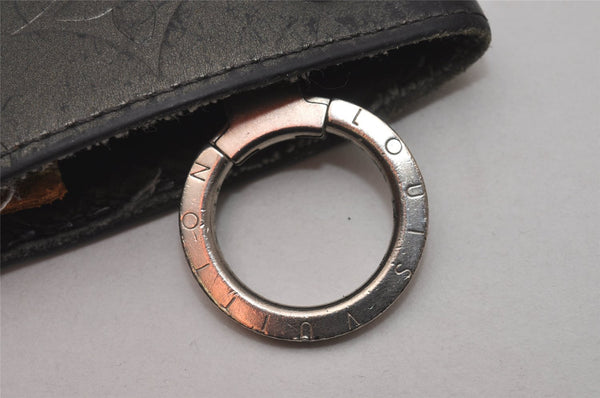 Authentic Louis Vuitton Monogram Mat Clochette GM Key Case Gray M65130 LV 6755I