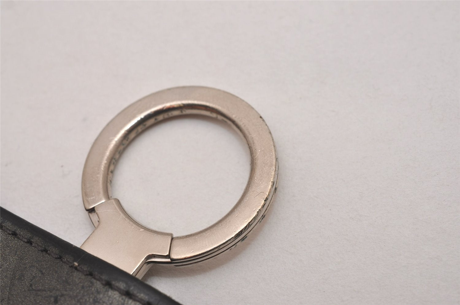 Authentic Louis Vuitton Monogram Mat Clochette GM Key Case Gray M65130 LV 6755I