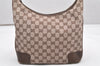 Authentic GUCCI Shoulder Bag Purse GG Canvas Leather 0014204 Brown Pink 6755K