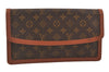 Authentic Louis Vuitton Monogram Pochette Dame GM M51810 Clutch Hand Bag 6757J