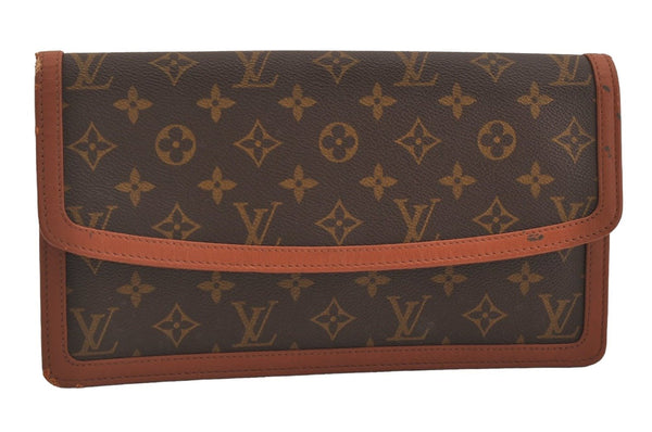 Authentic Louis Vuitton Monogram Pochette Dame GM M51810 Clutch Hand Bag 6757J