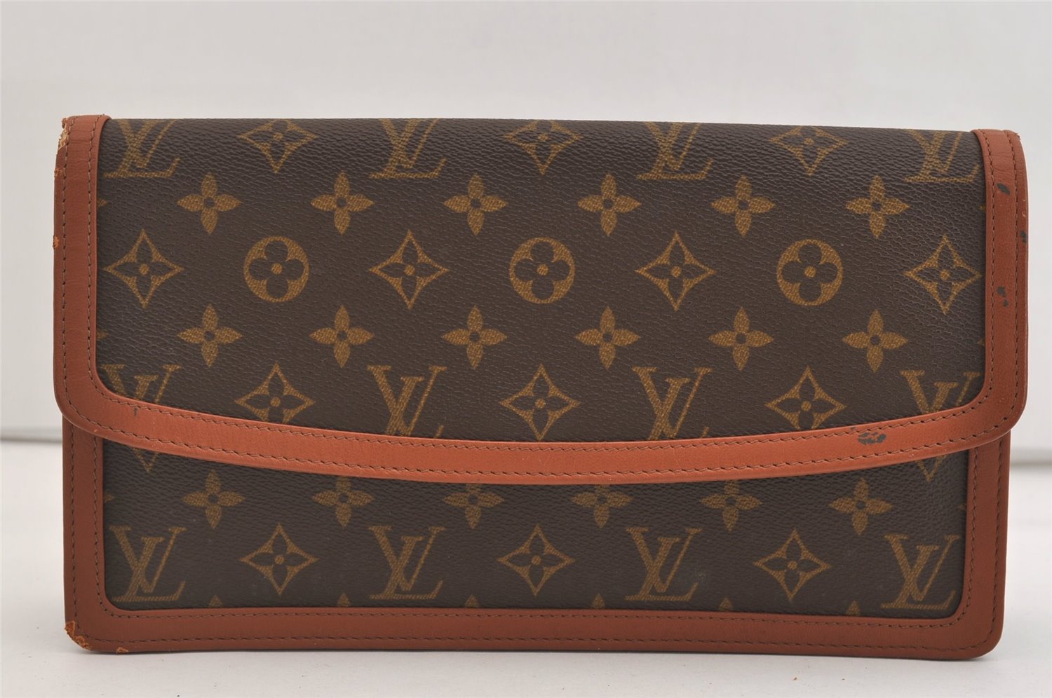 Authentic Louis Vuitton Monogram Pochette Dame GM M51810 Clutch Hand Bag 6757J