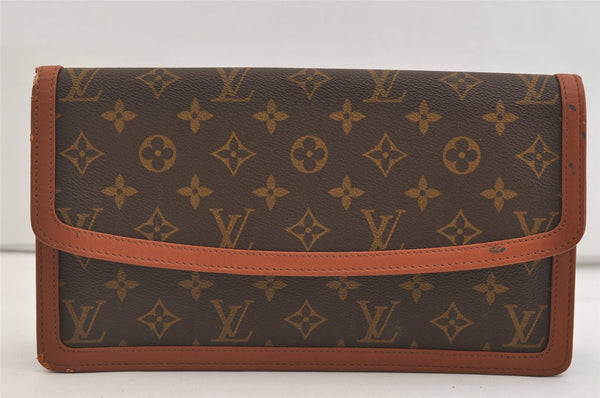 Authentic Louis Vuitton Monogram Pochette Dame GM M51810 Clutch Hand Bag 6757J