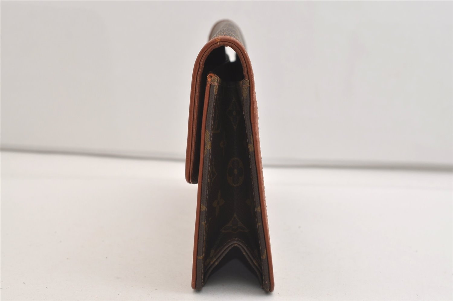 Authentic Louis Vuitton Monogram Pochette Dame GM M51810 Clutch Hand Bag 6757J