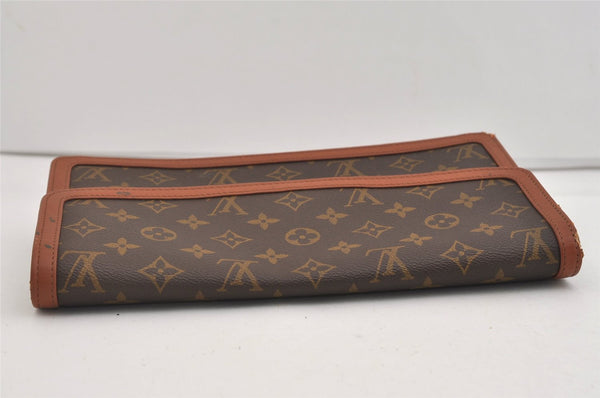 Authentic Louis Vuitton Monogram Pochette Dame GM M51810 Clutch Hand Bag 6757J