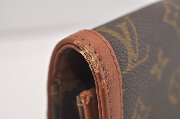 Authentic Louis Vuitton Monogram Pochette Dame GM M51810 Clutch Hand Bag 6757J