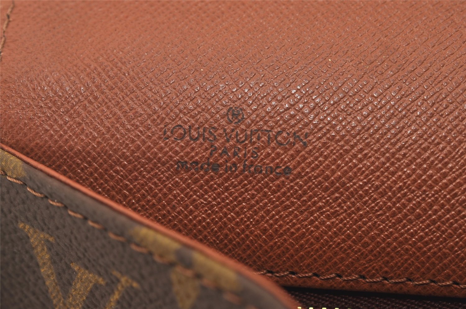 Authentic Louis Vuitton Monogram Pochette Dame GM M51810 Clutch Hand Bag 6757J