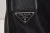 Authentic PRADA Nylon Tessuto Saffiano Leather Shoulder Cross Bag Black 6761J