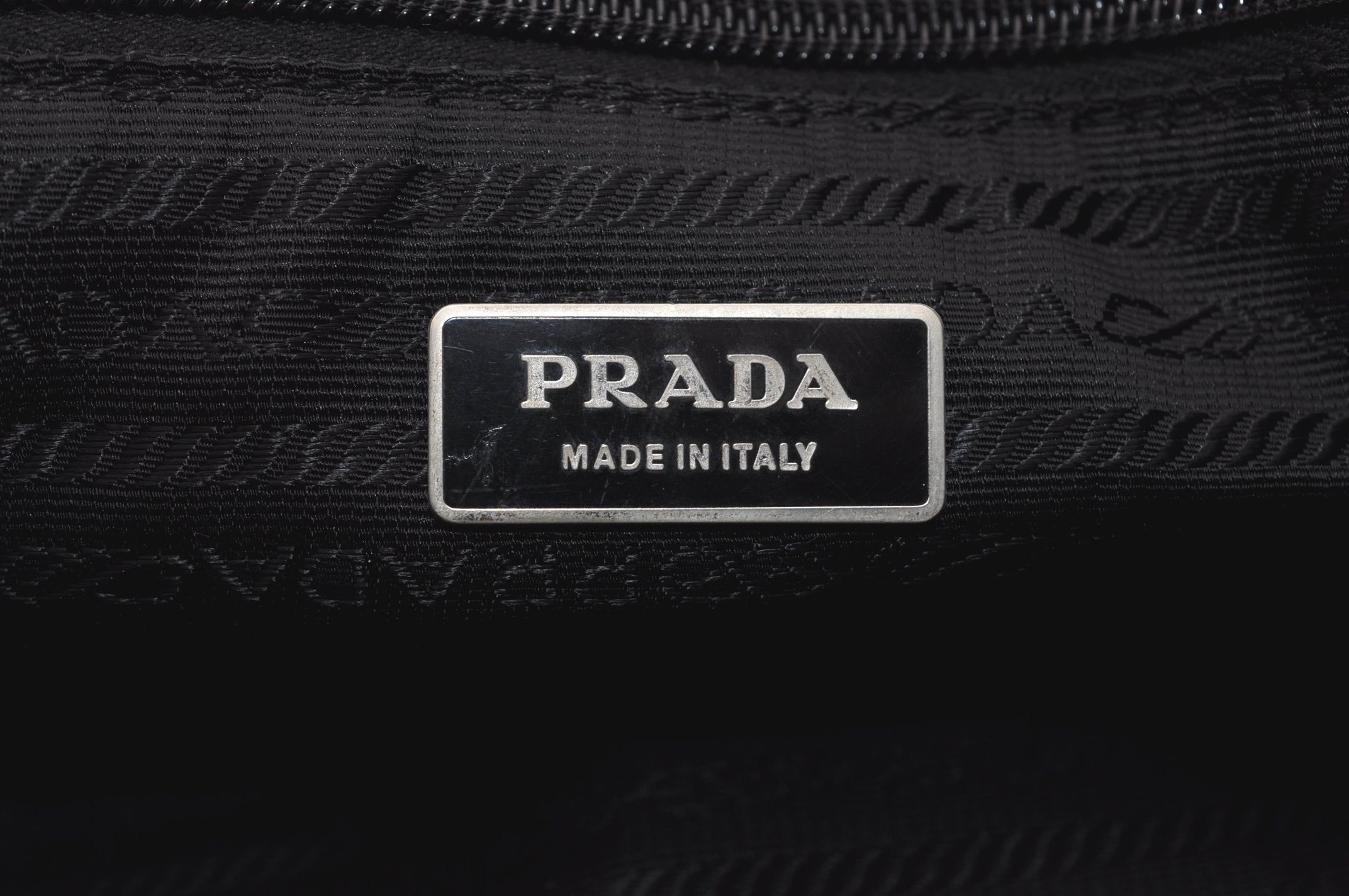 Authentic PRADA Nylon Tessuto Saffiano Leather Shoulder Cross Bag Black 6761J